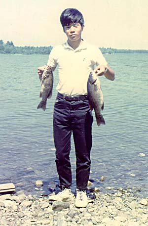 Wayne with fish